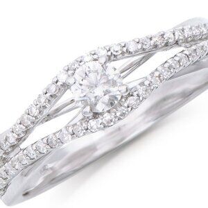 Certified Natural Diamond 14k Designer Ring